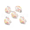 Opaque Resin Pendants RESI-J023-14E-3