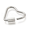 Non-Tarnish 304 Stainless Steel Screw Carabiner Lock Charms STAS-K195-02P-2