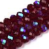 Electroplate Glass Beads Strands X1-EGLA-A034-T6mm-L21-1