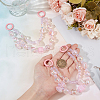 Beebeecraft 2Pcs Bowknot Heart Plastic Pendant Decorations DIY-BBC0002-28A-3