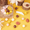 Beadthoven 12 Style Food Grade Eco-Friendly Silicone Focal Beads SIL-BT0001-07-4