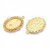 304 Stainless Steel Pendant Cabochon Settings STAS-N114-02G-2