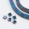 Electroplate Non-Magnetic Synthetic Hematite Beads Strands G-F562-02-B02-3