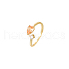 Elegant 925 Sterling Silver Cubic Zirconia Drop Cuff Rings VD3365-2-1