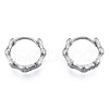 316 Surgical Stainless Steel Bamboo Stick Hoop Earrings for Men Women EJEW-N052-12-1