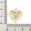 UV Plating Alloy Rhinestone Pendants PALLOY-D026-22G-3