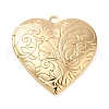 Brass Locket Pendants KK-M263-01G-01-1