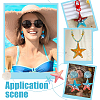   36Pcs 6 Colors Opaque Resin Pendants RESI-PH0002-25-6