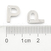 Tarnish Resistant 304 Stainless Steel Letter Charms STAS-O072-P-3