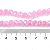 Baking Electroplate Glass Beads Strands DGLA-A039-J10mm-B18-4