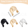 UNICRAFTALE 3Pcs 3 Colors Wide Iron Cuff Bangles for Unisex BJEW-UN0001-53-3