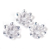Plating Acrylic Bead Caps OACR-H118-06B-1