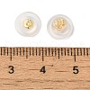 Long-Lasting Plated Brass Silicone Ear Nuts KK-K381-04G-3