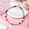 Chakra Theme Natural Red Aventurine & Red Jasper & Green Aventurine & Aquamarine & Citrine & Lapis Lazuli & Amethyst NJEW-JN05086-3