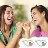 Unicraftale 48Pcs 2 Colors Alloy Rhinestone Links/Connectors FIND-UN0016-40-6