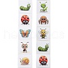 Cartoon Insect Picture Paper Stickers STIC-M002-01B-1
