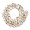 Electroplate Glass Beads Strands EGLA-L045-G-PL02-2