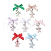 Angel Glass Pearl Beads & Acrylic Pendant Decorations HJEW-JM03184-03-2