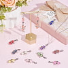 Acrylic & Alloy Pendant Decoration HJEW-UN00019-5