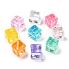 Square Transparent Resin Ice Cubes RESI-C034-03-1