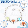  DIY Blank Dome Bracelets & Anklets Making Kit DIY-NB0009-78-5