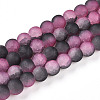 Crackle Glass Beads Strands GLAA-N009-10mm-09-1
