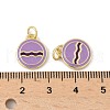 Brass Enamel Charms KK-Q039-18G-3