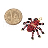 Halloween Theme Dyed Synthetic Turquoise & Glass Seed Beads Pendants PALLOY-MZ00774-3