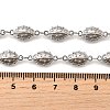304 Stainless Steel Ladybug Link Chain Necklaces for Women Men NJEW-K249-21B-P-5