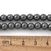 6mm Round Synthetic Non-Magnetic Hematite Beaded Necklaces NJEW-R020-10-5