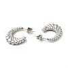 Non-Tarnish 304 Stainless Steel Croissant Stud Earrings EJEW-L237-04P-2
