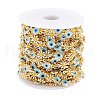 Handmade Brass Enamel Link Chains CHC-D031-02G-3