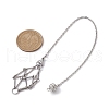 Tarnish Resistant 201 Stainless Steel Pouch Dowsing Pendulums PALLOY-JF02505-02-2