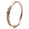 Ion Plating(IP) 304 Stainless Steel Hinged Bangles for Women BJEW-A011-15RG-4