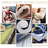 Cotton Pleated Lace Trim Ribbon OCOR-WH0097-25B-6