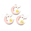 Alloy Enamel Pendants ENAM-S115-150B-1