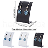 DELORIGIN 6Pcs 3 Colors PP Slant Back Necklace Display Holder NDIS-DR0001-01-2