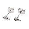 304 Stainless Steel Stud Earring Findings STAS-V003-10P-02-1