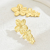 Exaggerated Stainless Steel Flower Dangle Stud Earrings PT2321-3