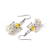 Angel Handmade Glass Seed Beads Dangle Earrings for Women EJEW-MZ00394-01-4