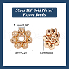 HOBBIESAY 50Pcs Brass Daisy Spacer Beads KK-HY0003-79-2