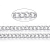 Aluminium Textured Curb Chains CHA-T001-42S-4