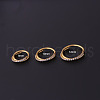 316L Surgical Stainless Steel Micro Pave Clear Cubic Zirconia Cross Hoop Nose Rings WG5C217-02-1