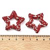 Star Shape Polymer Clay Rhinestone Beads CLAY-NH0001-06C-3