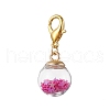 Glass Ball Pendant Decorations HJEW-JM01711-4