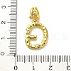Rack Plating Brass Micro Pave Cubic Zirconia European Dangle Charms KK-L210-015G-G-3