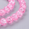 Spray Painted Crackle Glass Beads Strands CCG-Q001-10mm-02-3