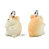 Flocky Resin Pendants RESI-N032-07-1