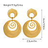 304 Stainless Steel Dangle Stud Earrings FS-WGEF041-05-1