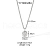 Vintage Stainless Steel Portrait Pendant Wheat Chain Necklaces HP6394-3-2